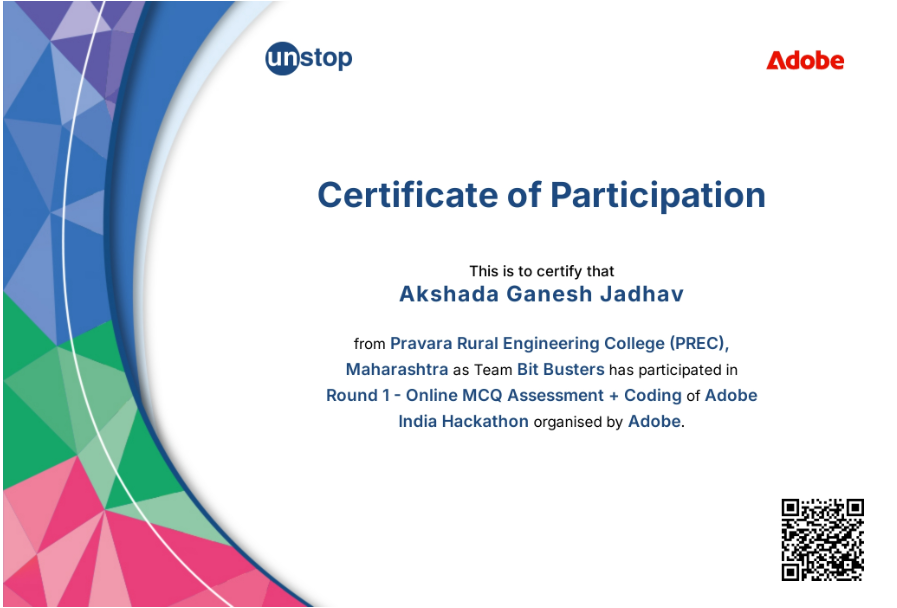 Adobe India Hackathon – Round 1